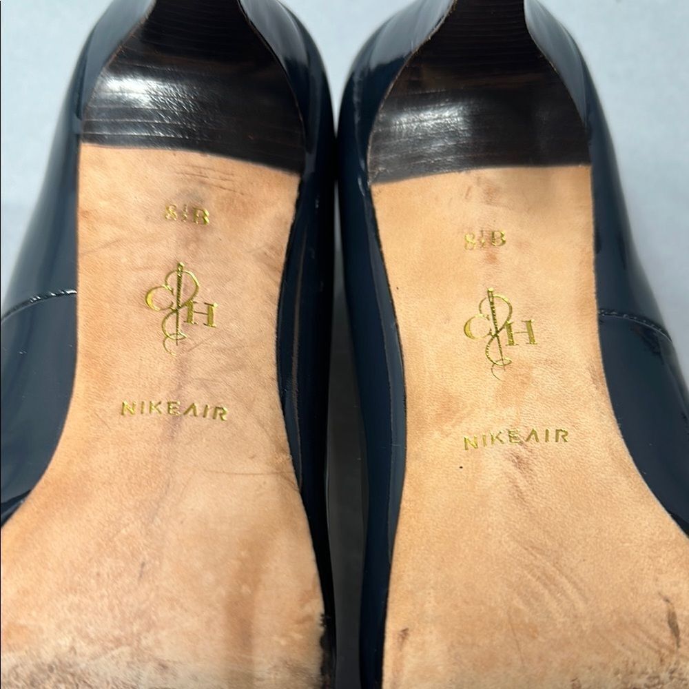 Cole Haan | Navy Blue | Patent Leather Pumps | Size 8.5 | Nike Air Sole (A-1525) - Picture 13 of 16